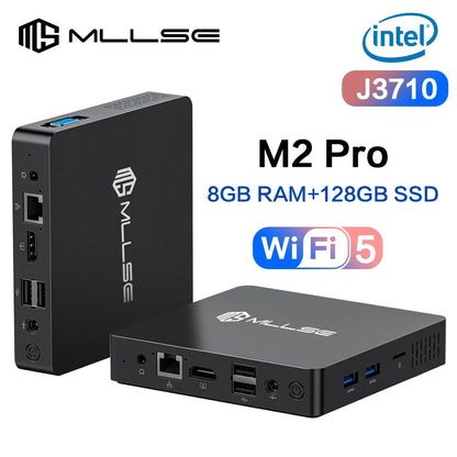 MLLSE Mini PC Intel J3710 8GB RAM 128GB