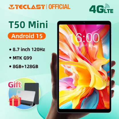 eclast T50 Mini Tablet 8.7" 120Hz 128GB
