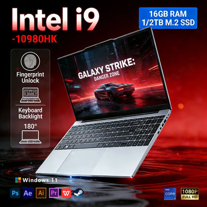 15.6" Gaming Laptop i9 16GB 1TB SSD