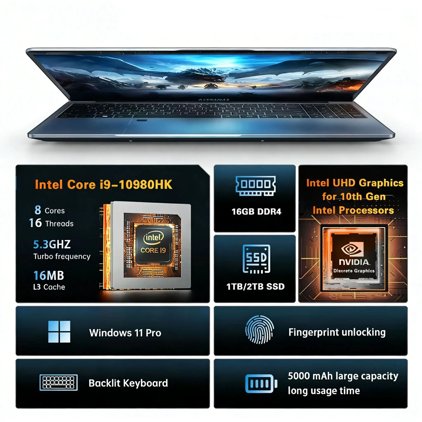 15.6" Gaming Laptop i9 16GB 1TB SSD