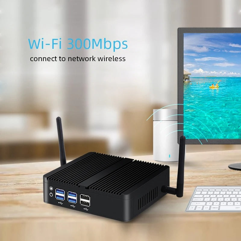 Fanless Mini PC Intel i7/i5/i3 Silent System