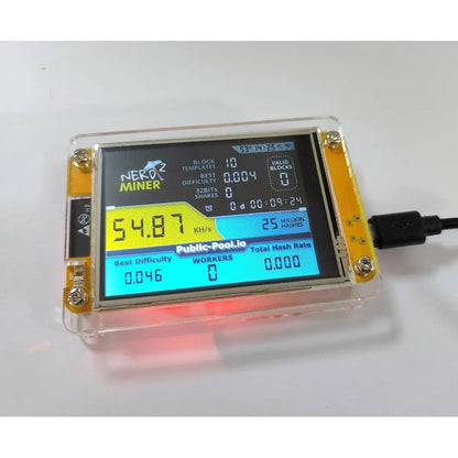 NerdMiner V2 Compact Bitcoin Miner 2.8"