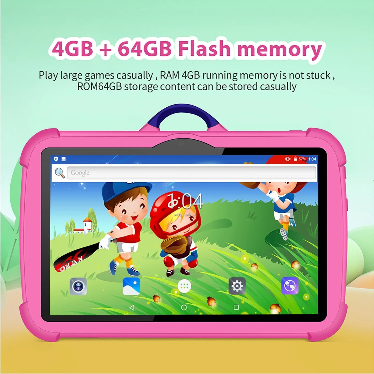 7" Kids Tablet Android 13 4GB 64GB