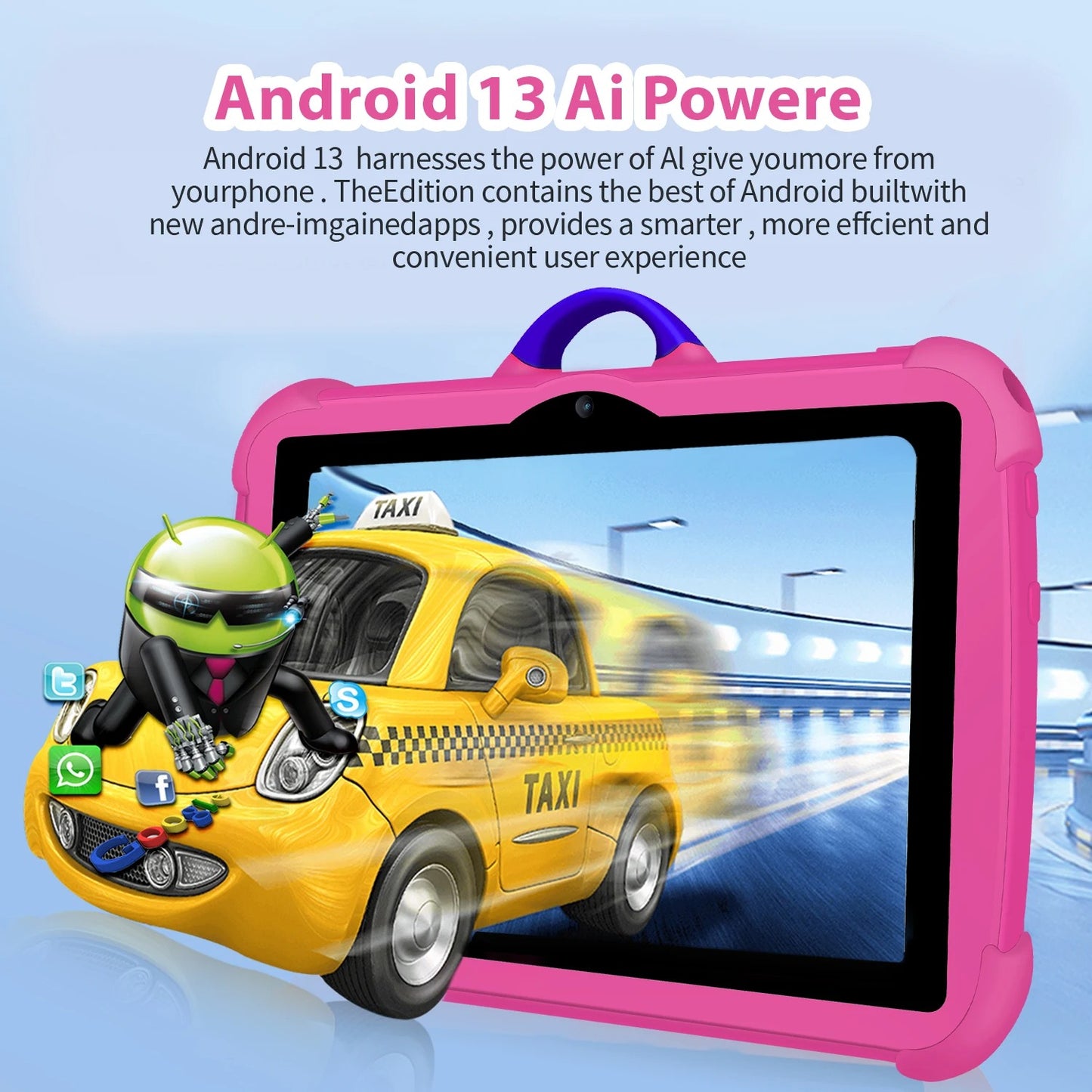7" Kids Tablet Android 13 4GB 64GB