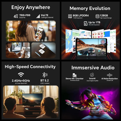 eclast T50 Mini Tablet 8.7" 120Hz 128GB
