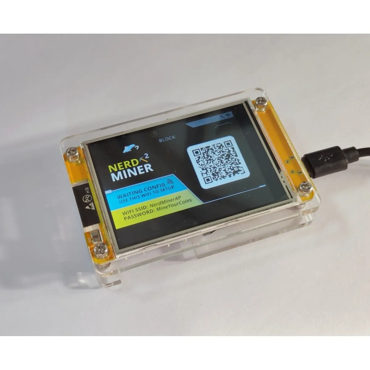NerdMiner V2 Compact Bitcoin Miner 2.8"