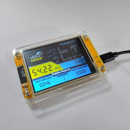 NerdMiner V2 Compact Bitcoin Miner 2.8"